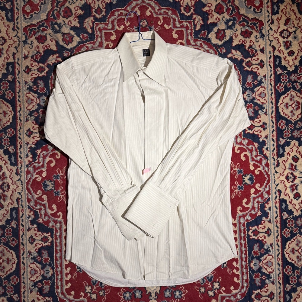 Ike Behar Cream Dress Shirt